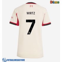 Fotballdrakt Dame Liverpool Florian Wirtz #7 Bortedrakt 2025-26 Kortermet